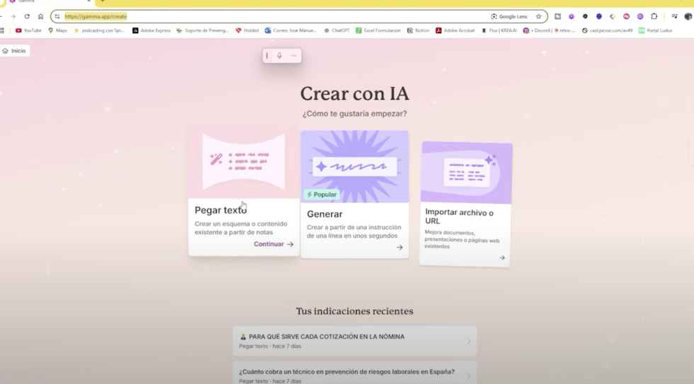 Crea presentaciones con inteligencia artificial - Serpresur, S.A.